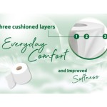 アロエベラの香りの3枚重ねトイレットペーパー84ロール、バリューパック